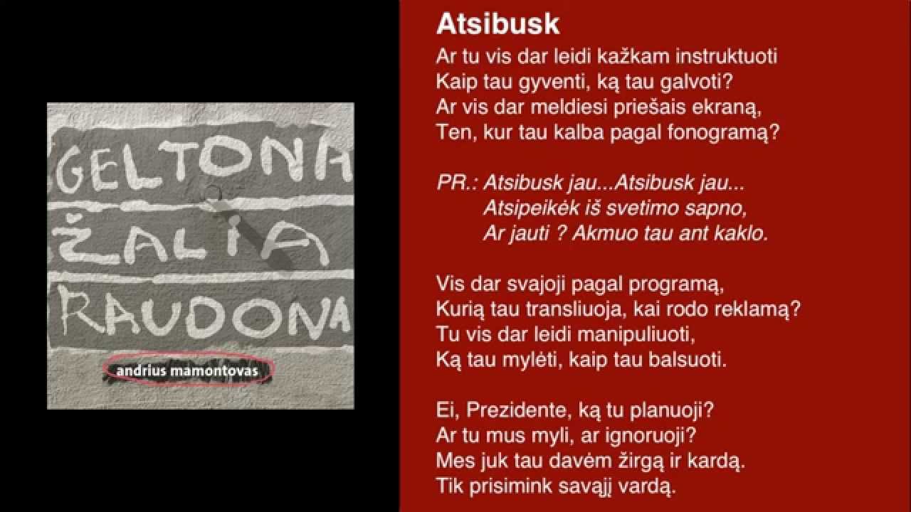 Andrius Mamontovas - Atsibusk Mp3 Atsisiųsti